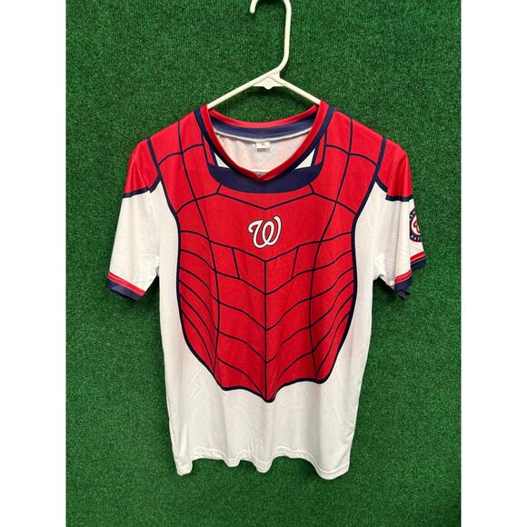 Washington Nationals SGA Shirt Kid XL Keibert Ruiz Catching Gear 9/1/24 Giveaway - Picture 1 of 5